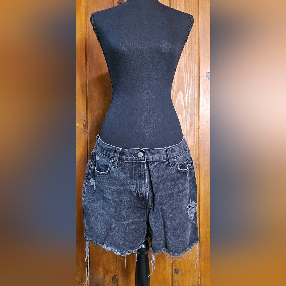 Old Navy Black Denim Women Shorts